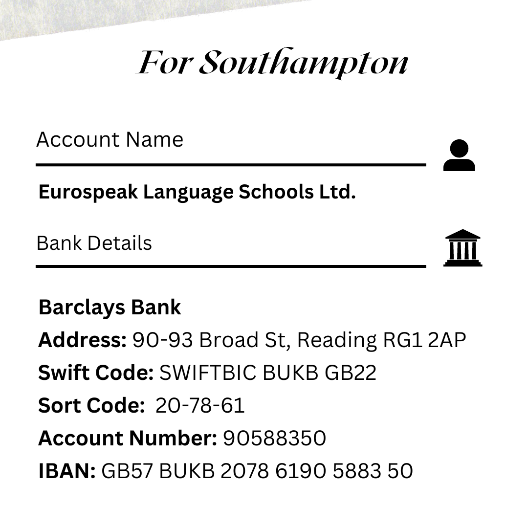 Southampton account details